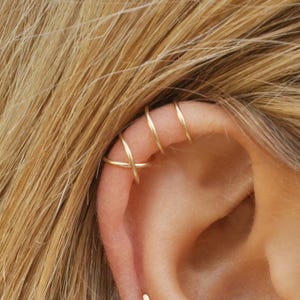 Ear Cuffs for Pierced Look No Piercing Needed, Real Thing Illusion, Fake Cartilage Earring, Cuff Earrings