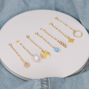 Earring Chain Attachment Charm, Earring Back Chain Dangle, Dangling Earring Back, Add on Ear Studs