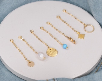 Earring Charm Chain, Delicate Dangle Back | Sterling Silver 925 Or 14Kt Gold-Filled | 4 Cm
