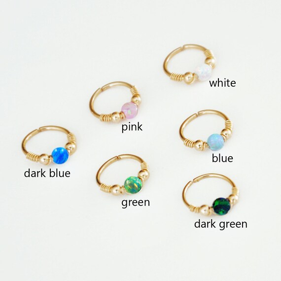 Nose ring 22 GAUGE cartilage earring cartilage hoop Etsy