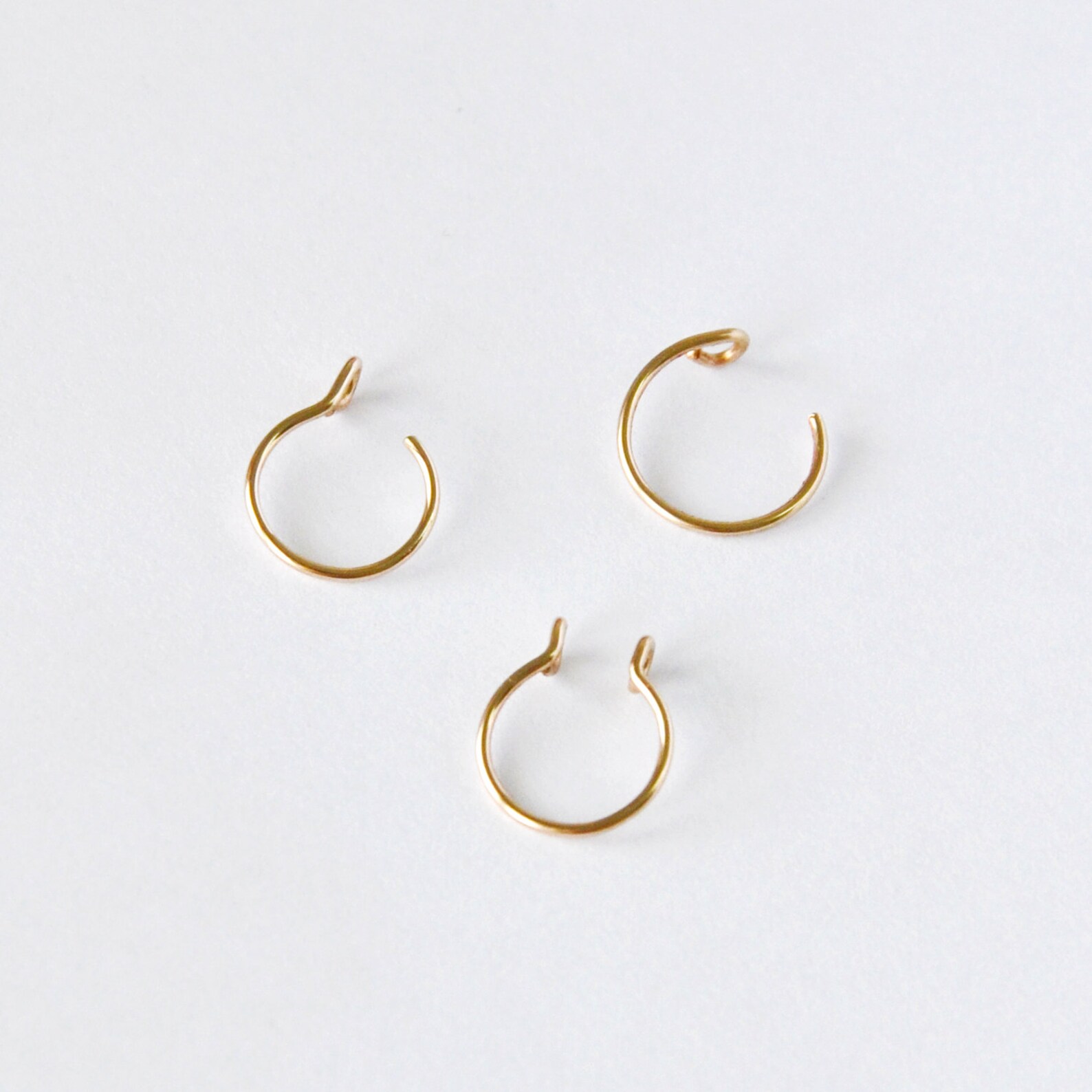 Faux Nose Piercing Set Fake Nose Ring Fake Septum Ring Fake Etsy