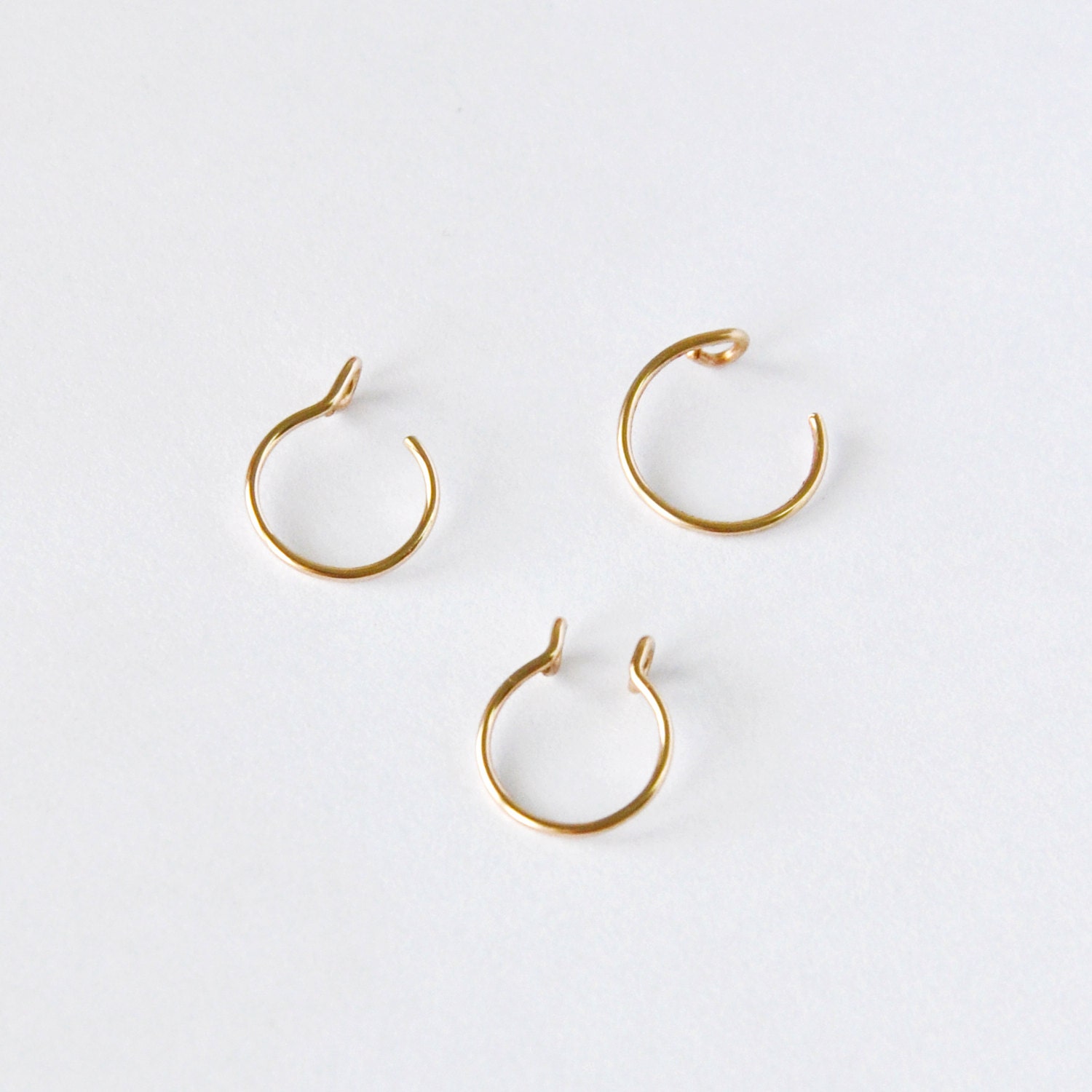 Faux Nose Piercing Set Fake Nose Ring Fake Septum Ring Fake Etsy
