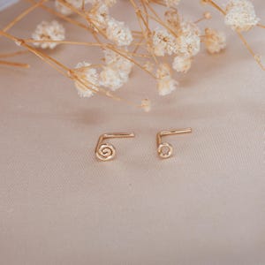 Zierlicher 14Kt Gold Filled Nasenring: 20g L-förmiger Nasenstecker