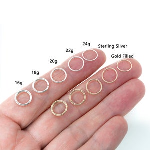 Huggie Creolen, 14K Gold gefüllt, kleine Creolen, Gold Creolen, kleine Ohrringe Creolen, Creolen Set, 7 mm, 8 mm 9 mm 10 mm