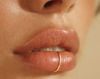 Fake Lippen Piercing, Lippen Ring kein Piercing, Lippen Piercing-Schmuck