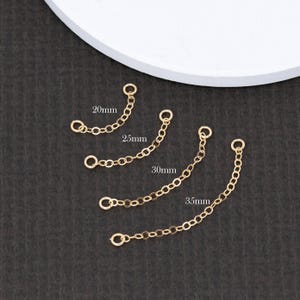 14K Gold Filled Chain Earring Connector: Dangle Charm Accessory