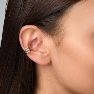 Bijou d'oreille moyenne sans piercing, boucle d'oreille en forme de conque, bijou à clip