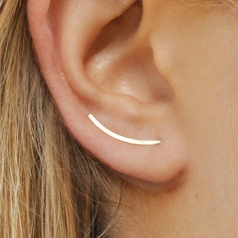 925 Silver Ear Clip Earrings Gold Filled Jewelry Vintage Handmade Hammered Jewelry Pendientes Oorbellen Boho Earrings For Women Gold Filled 20mm