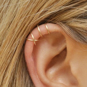 Ear Cuffs for Pierced Look No Piercing Needed, Real Thing Illusion, Fake Cartilage Earring, Cuff Earrings