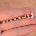 Push Helix Earring, Threadless Flat Back Earring, Tragus Stud, Flat Back Stud, Helix Stud, Cartilage Stud product logo