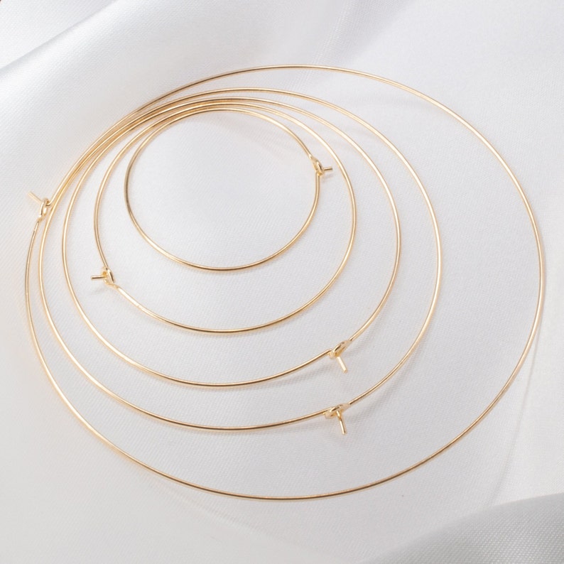 14k Gold Filled Hoops Extra Large Hoops Medium Hoop Etsy