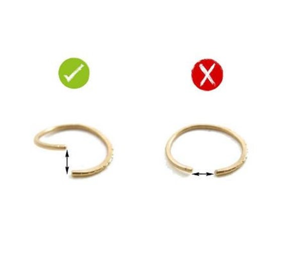 NOSE RING Nose Hoop 24 22 20 Gauge 14K Nose Ring Dainty Nose Ring Nose Hoop Gold Nose Ring Tiny Nose Ring Septum Cartilage Helix Etsy Canada