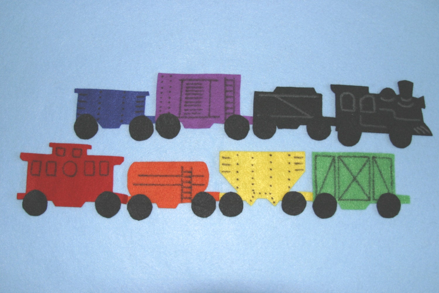Freight Train Children Story Flannel board Felt set Etsy