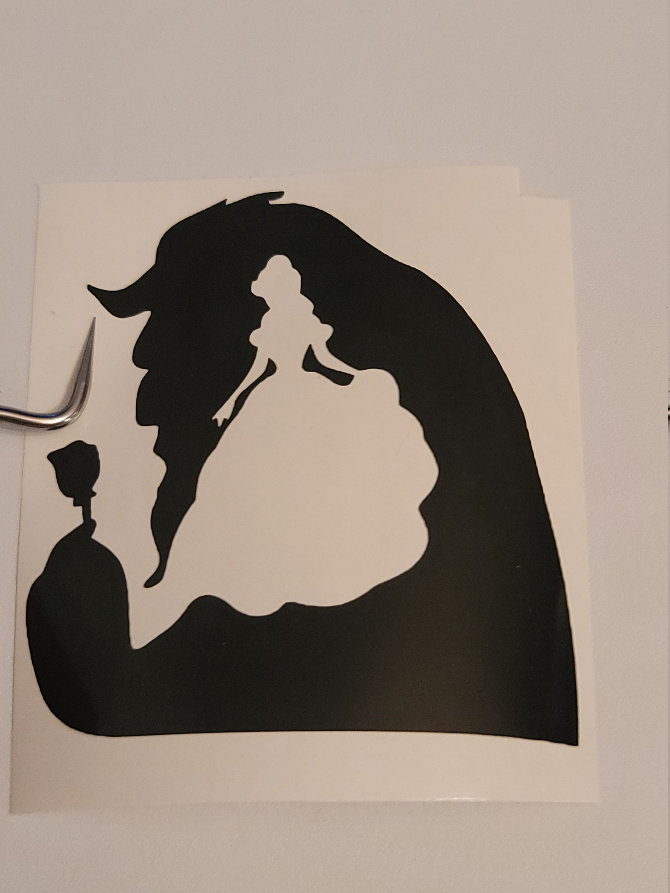 Beauty and the Beast vinyl decal sticker car window laptop cup Etsy