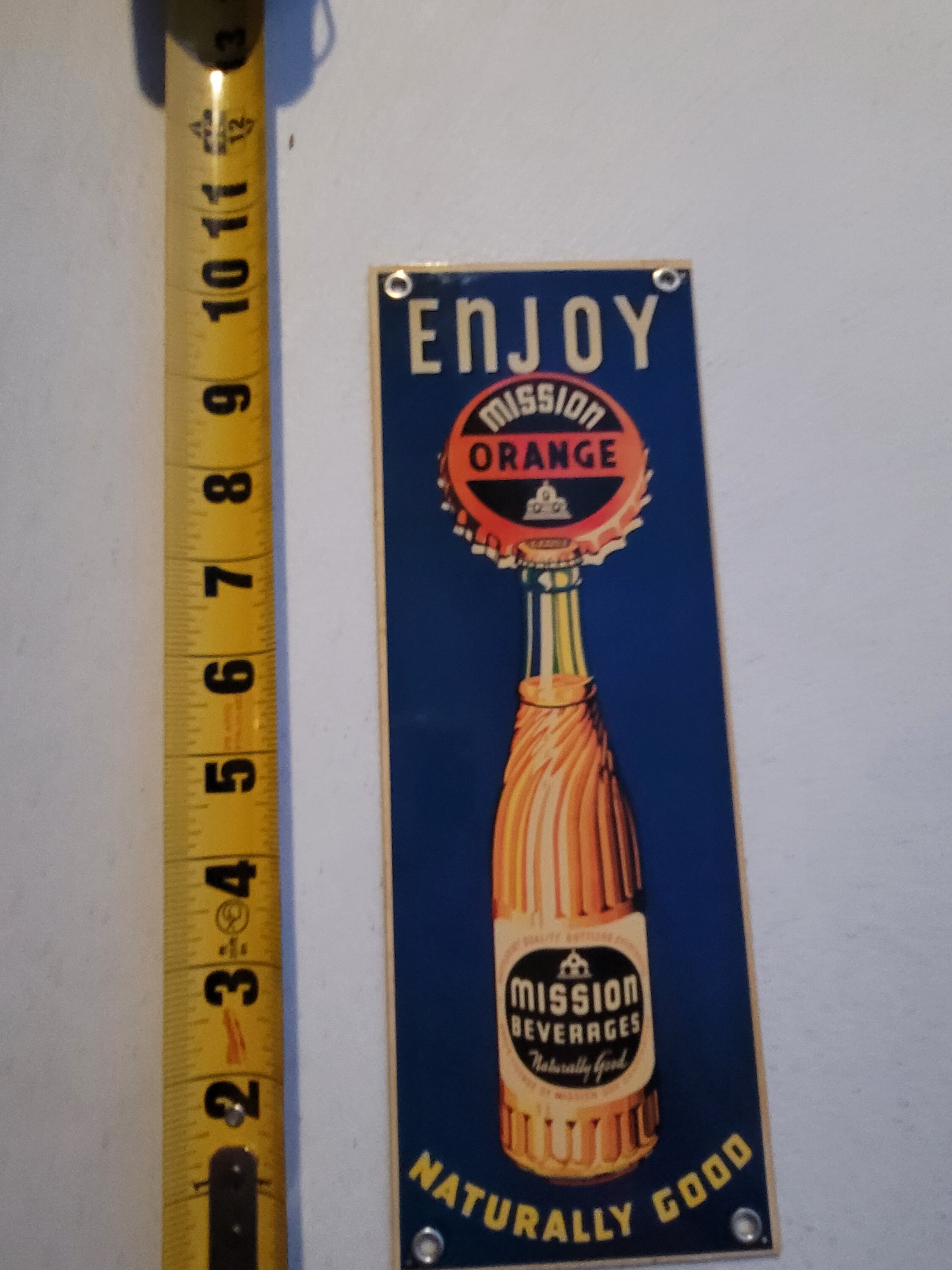 Vintage Mission Orange Soda Sign Advertising - Etsy