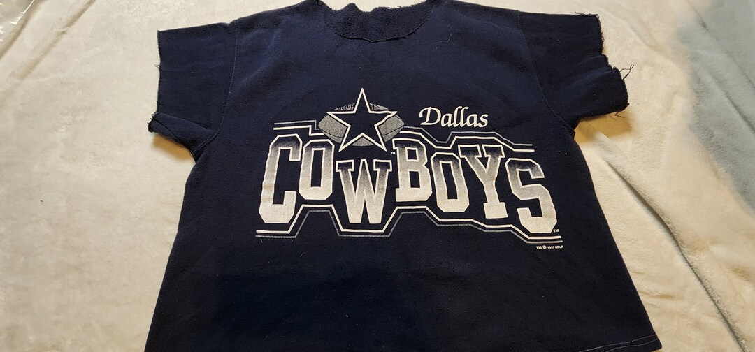 Vintage 1990s 90s 1993 Dallas Cowboys Cutoff Sweatshirt Sweater