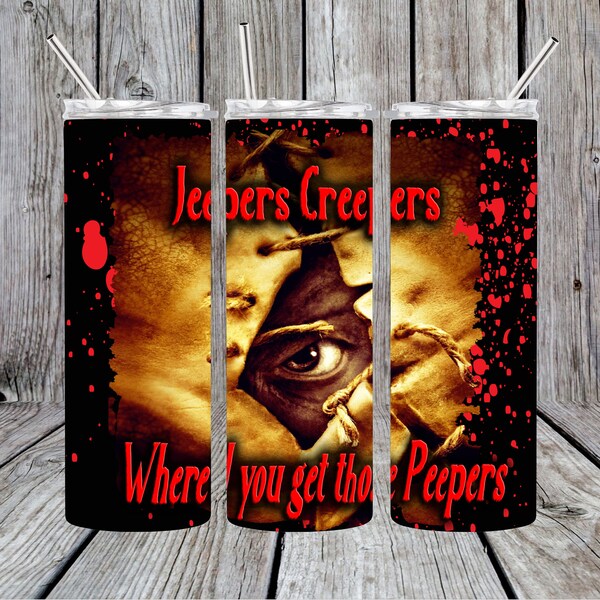 Jeepers Creepers beatngu horror movie halloween 20 oz stainless steel tumbler cup coffee mug