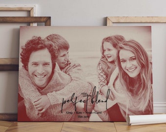 Personalized Family Portraits, Custom Family Illustration, Anniversary Gifts, Mothers Day Gifts, Personalized Portrait Art, Photo Collage