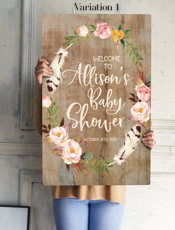 boho rustic baby shower