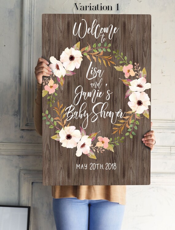 rustic baby shower