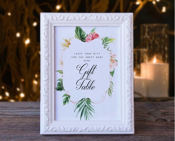 Tropical Baby Shower Decorations Cards And Gifts Baby Shower