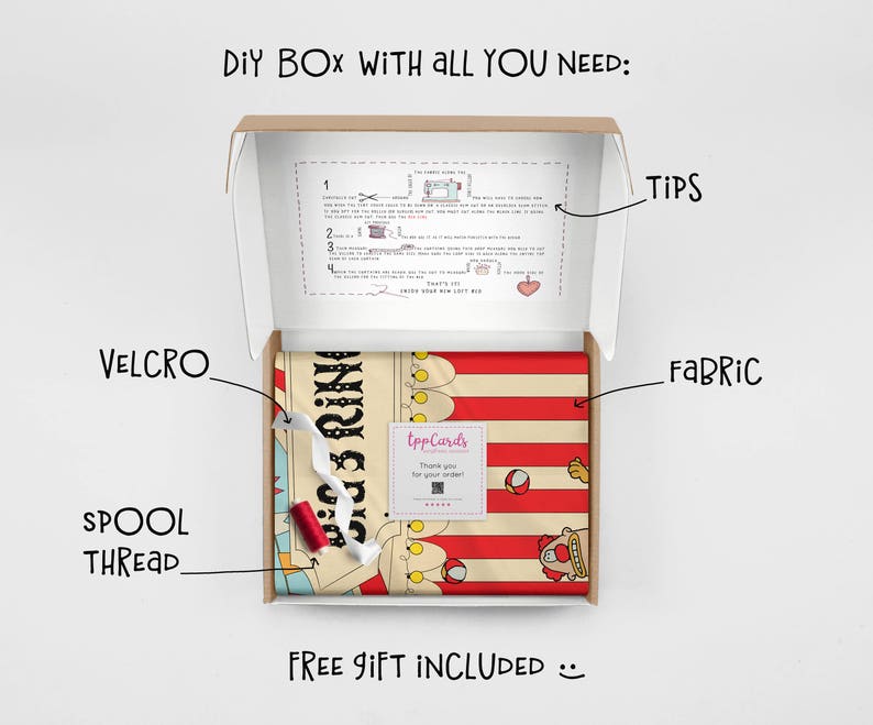 Diy Playhouse For Ikea Kura Bed Circus Playhouse Curtains Etsy