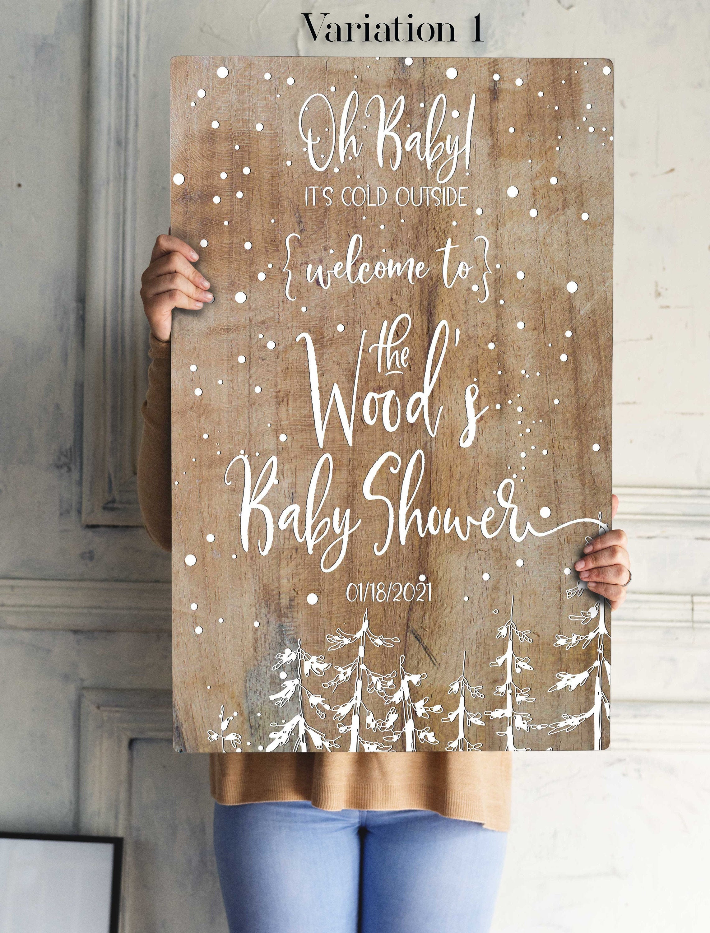 Baby It's Cold Outside, Shower Banner, Winter Wonderland, Little