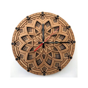 Wooden wall clock