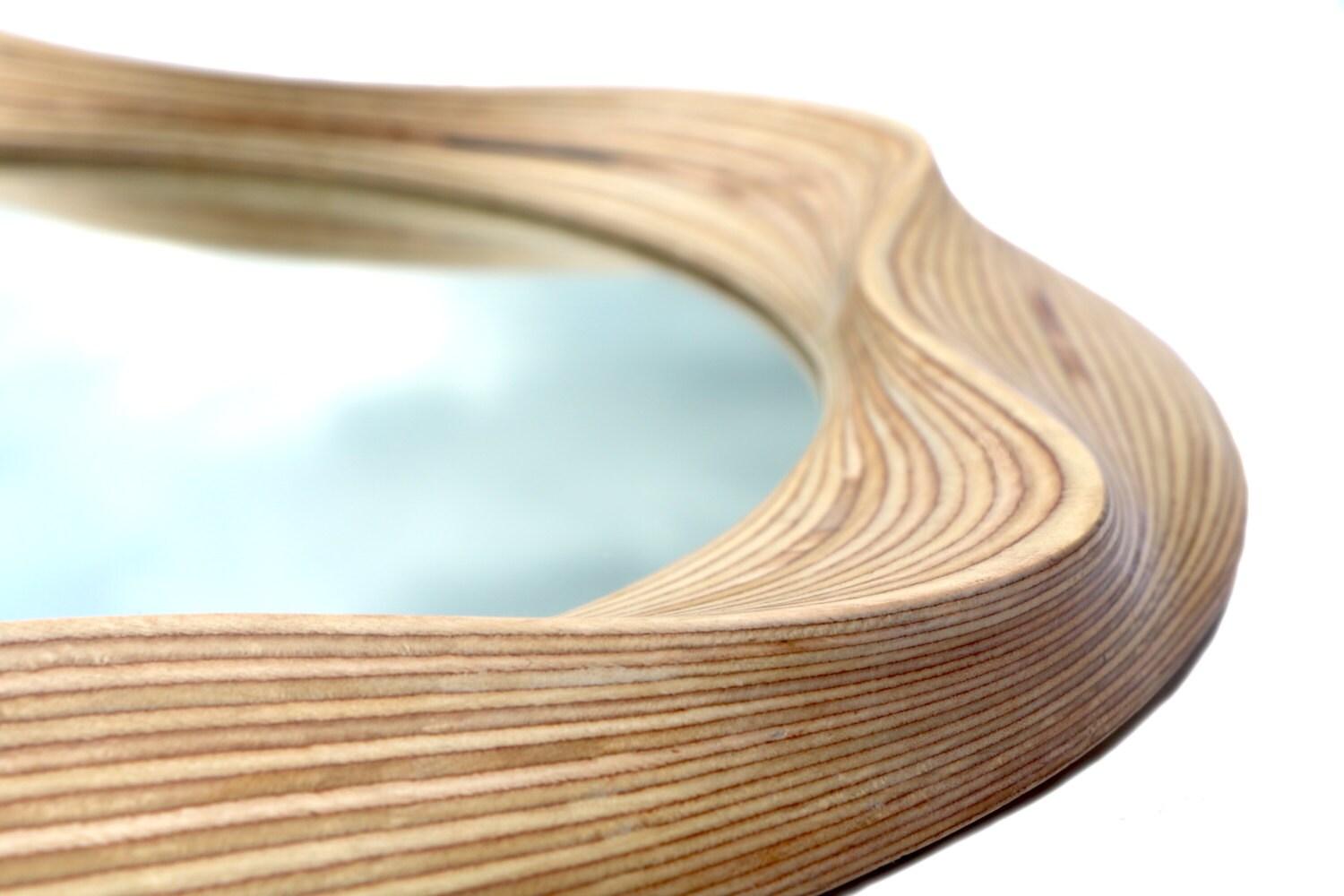 Large Round Mirror Wooden Mirror Circular Wooden Mirror Etsy Canada