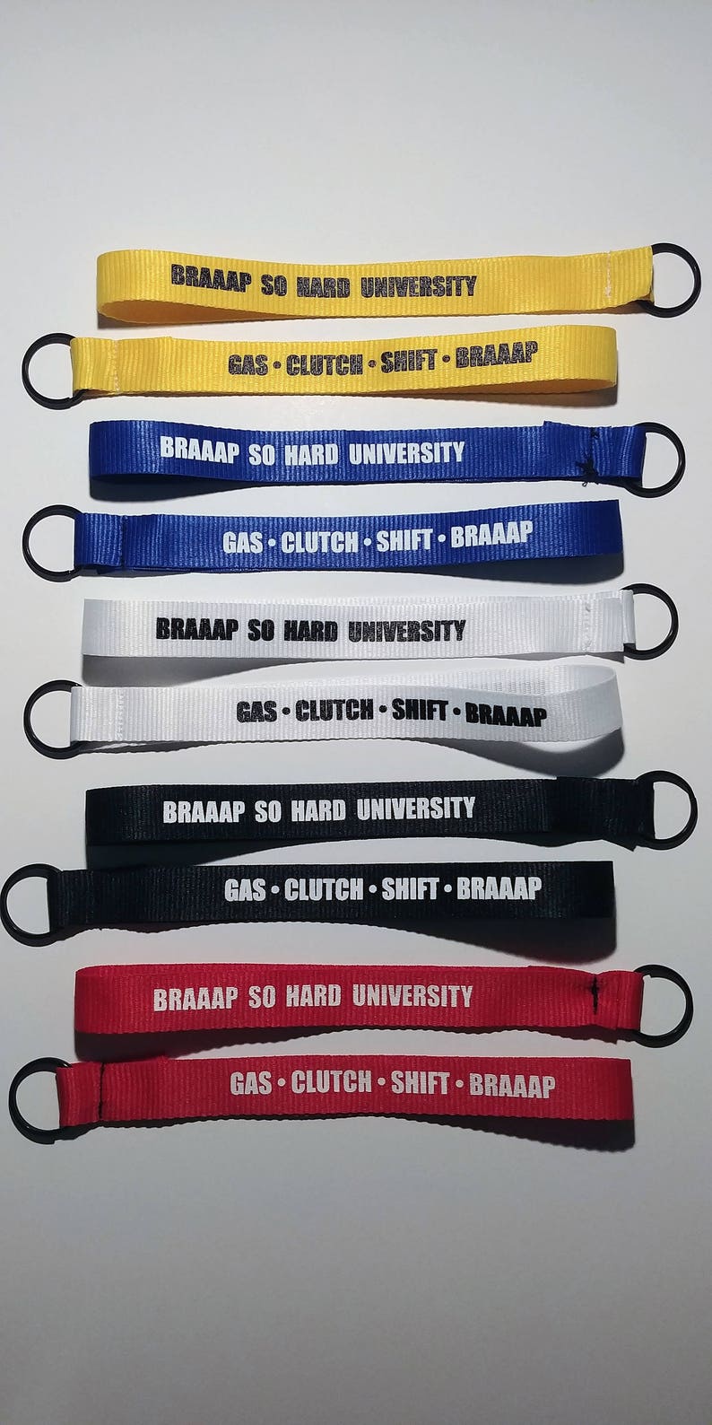 Braaap so Hard University Keychain - Etsy