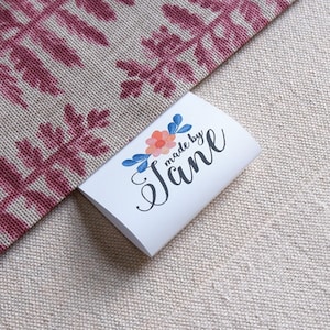 Custom Fabric Labels and Tags for Handmade Knitting Items – Perfect Knitting Labels and Tags to Elevate Your Handmade Creations 25mm x 50mm