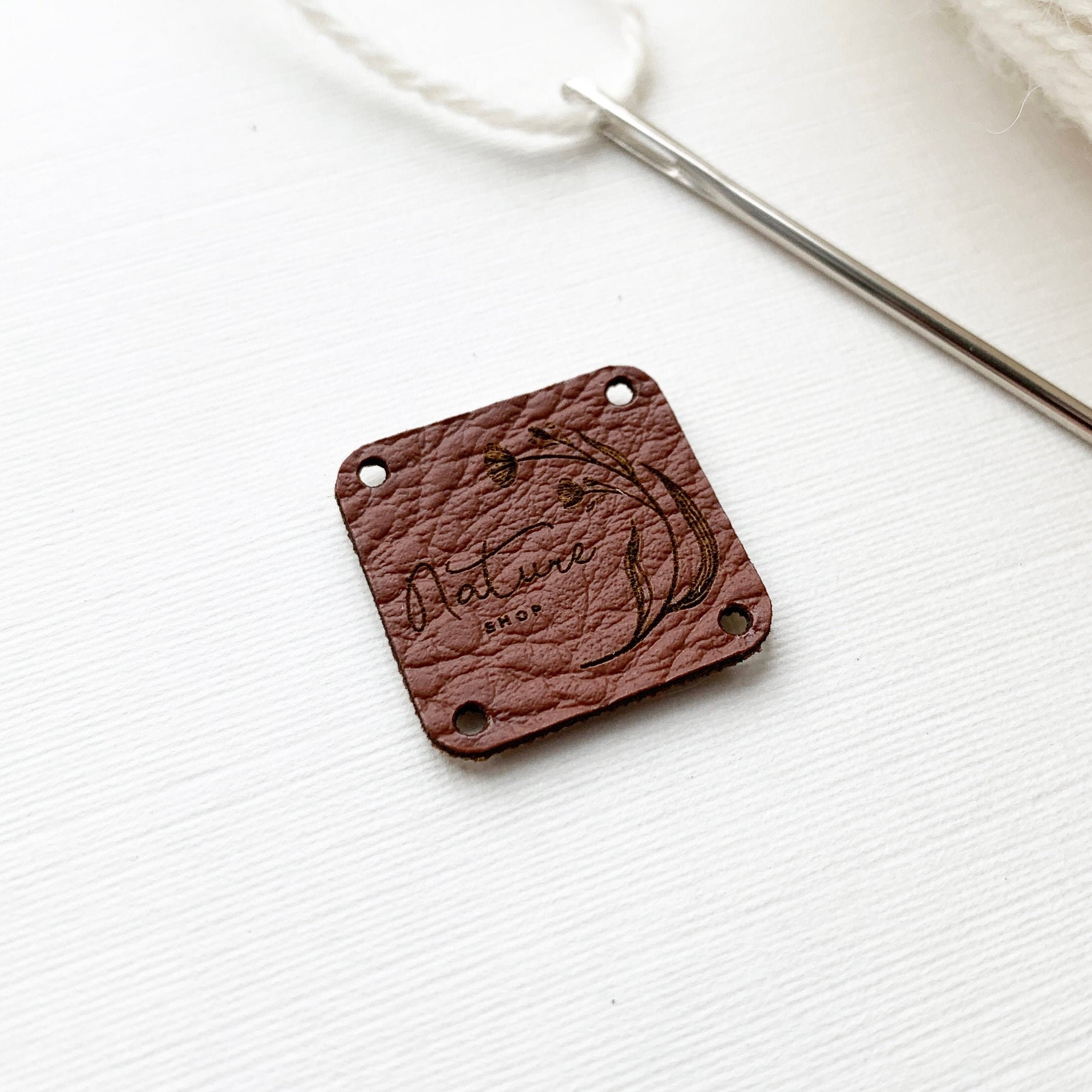 Crochet Tags Faux Leather Tags Crochet Labels Custom Faux Etsy