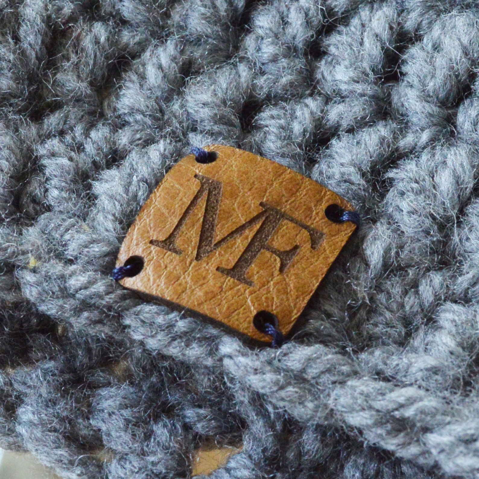 Leather labels Personalized leather labels Leather tags for | Etsy