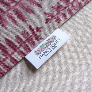 30mmx60mm, mix cotton fabric With Logo or Text Sewing accessori Label,tags for knitted things,Custom,Personalizada,handmade label,gift tags
