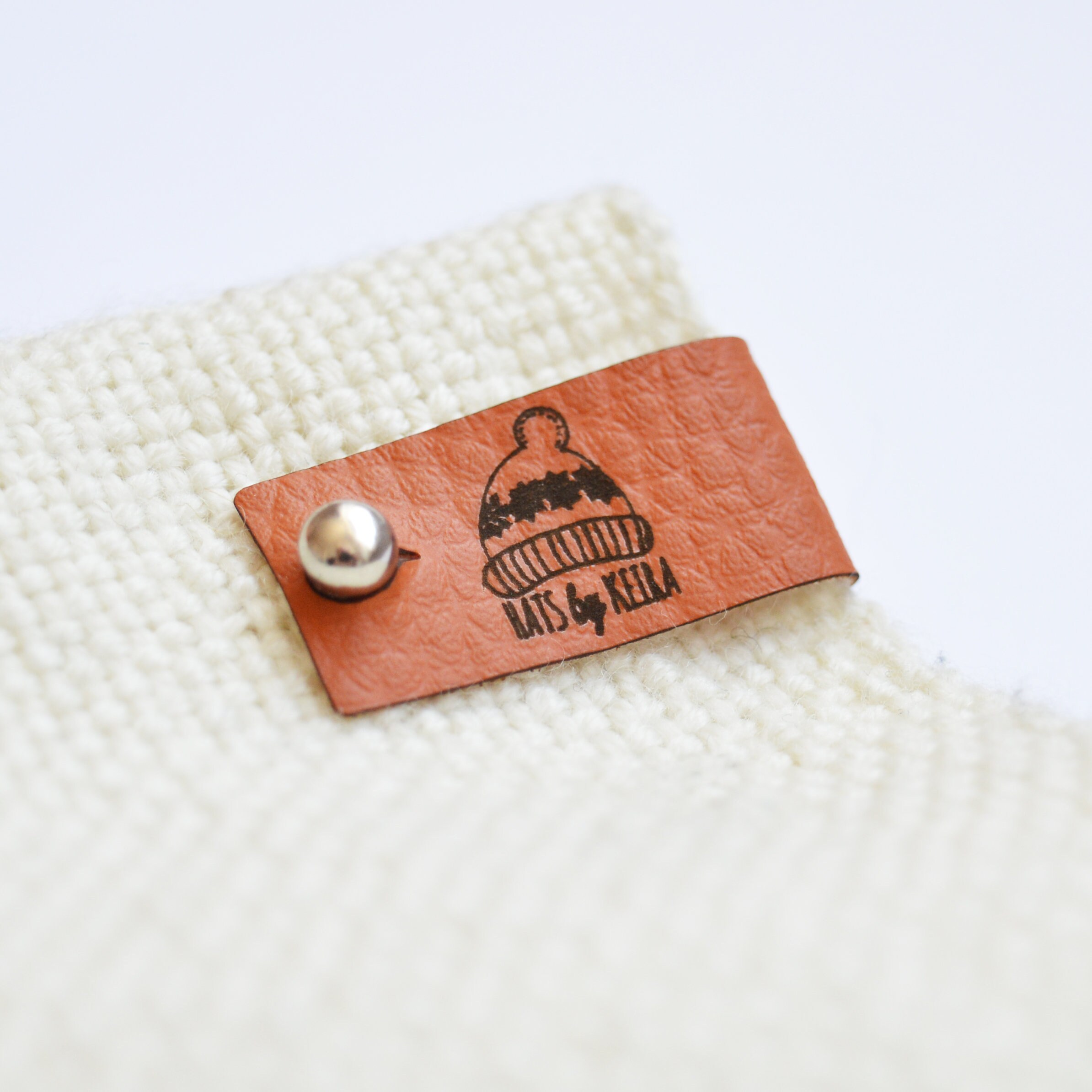 faux leather rivet labels faux leather tags no sew on rivet Etsy