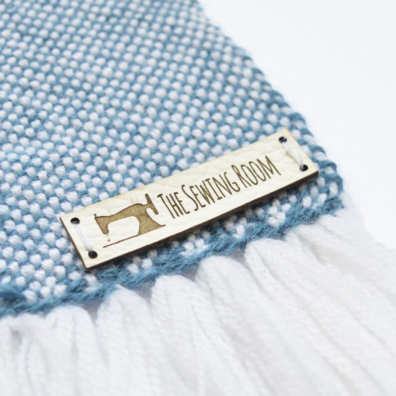 Custom Knitting Labels Personalized Leather Labels Leather Etsy