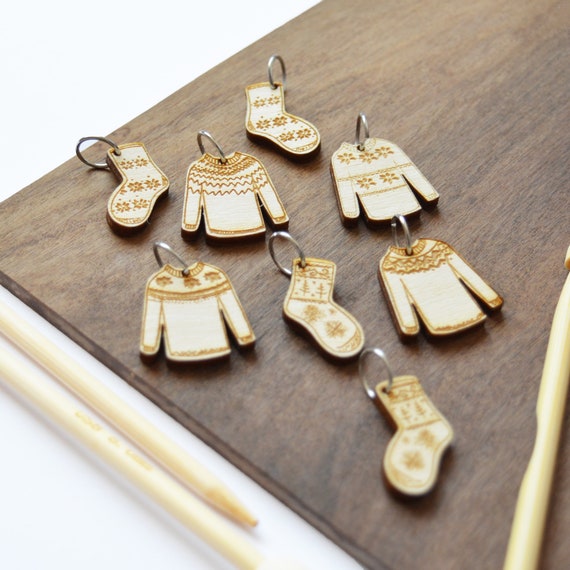 Stitch Markers Knitting Markers Knitting Supplies Progress Etsy