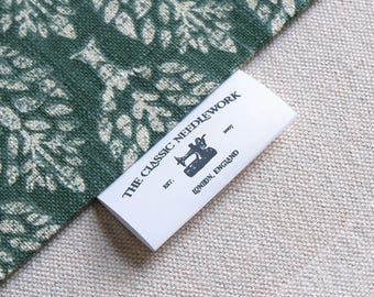 personalized Labels, Fabric labels, custom clothing tags, personalized labels, custom fold over label, sewing labels, quilt labels, 30x30mm