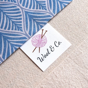 Custom personalized fabric label, flat sew on fabric tags, personalized  tags, sew-on fabric labels, eco friendly tags, 50mm x 25mm tags