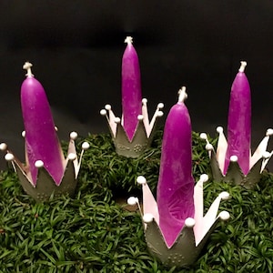 B-Beeswax Advent candles in two formats