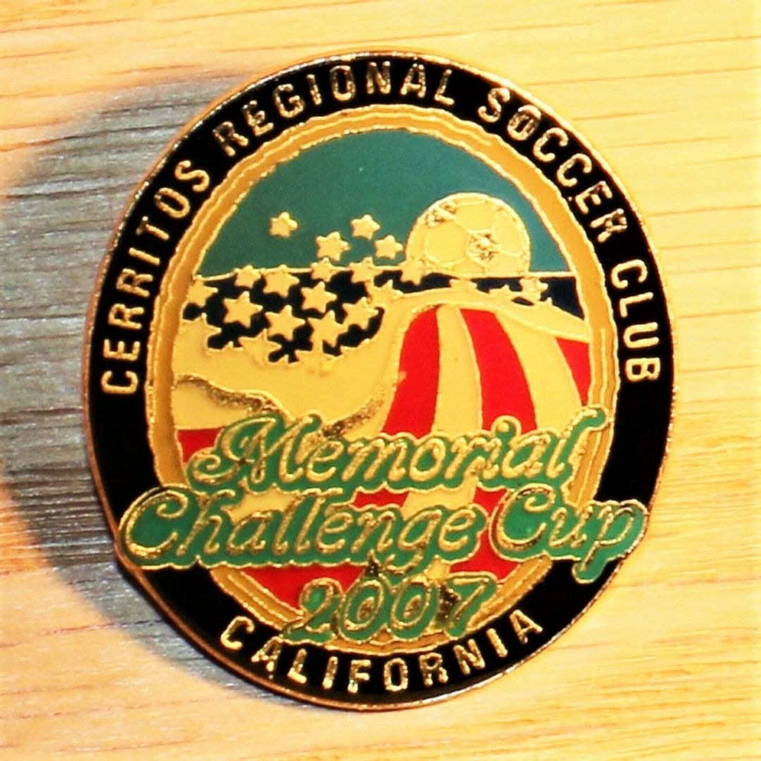 Cerritos Regional Soccer Club Memorial Challenge Cup Pinback Etsy