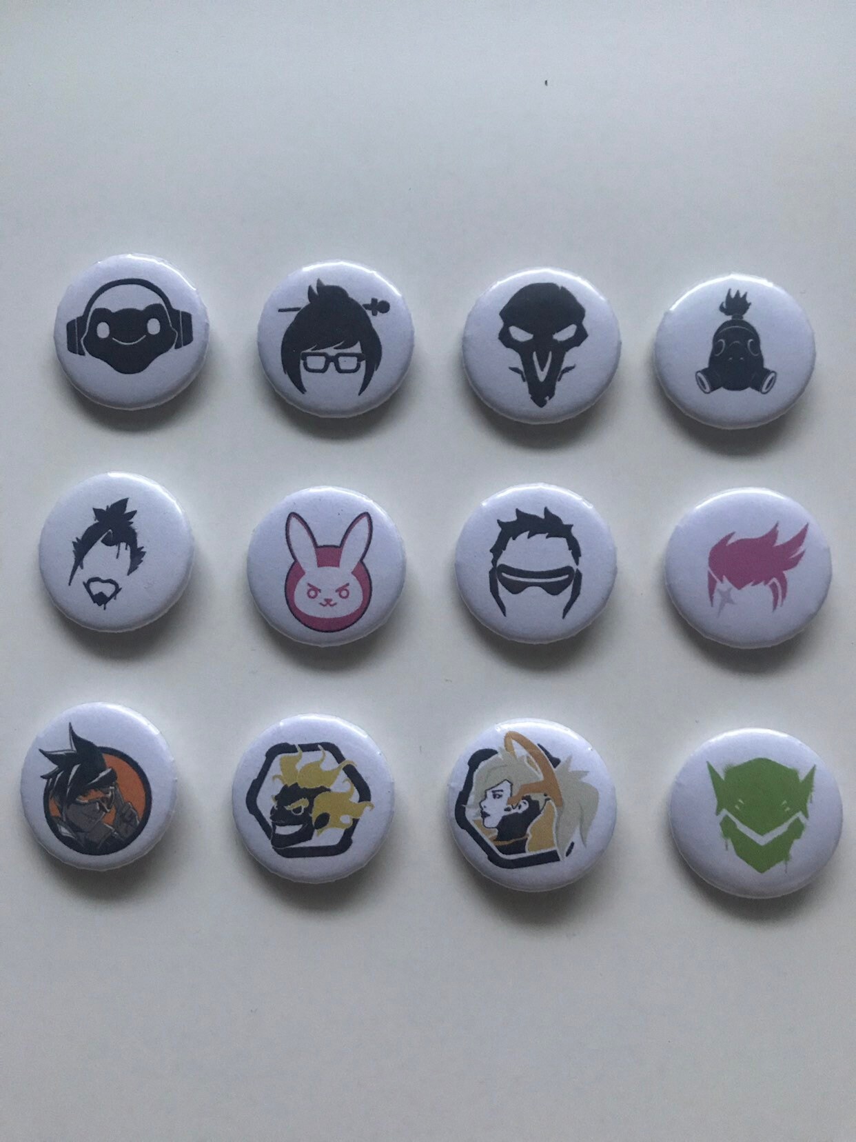 Overwatch Pin Button Badges Choose Your Favourite Character Etsy