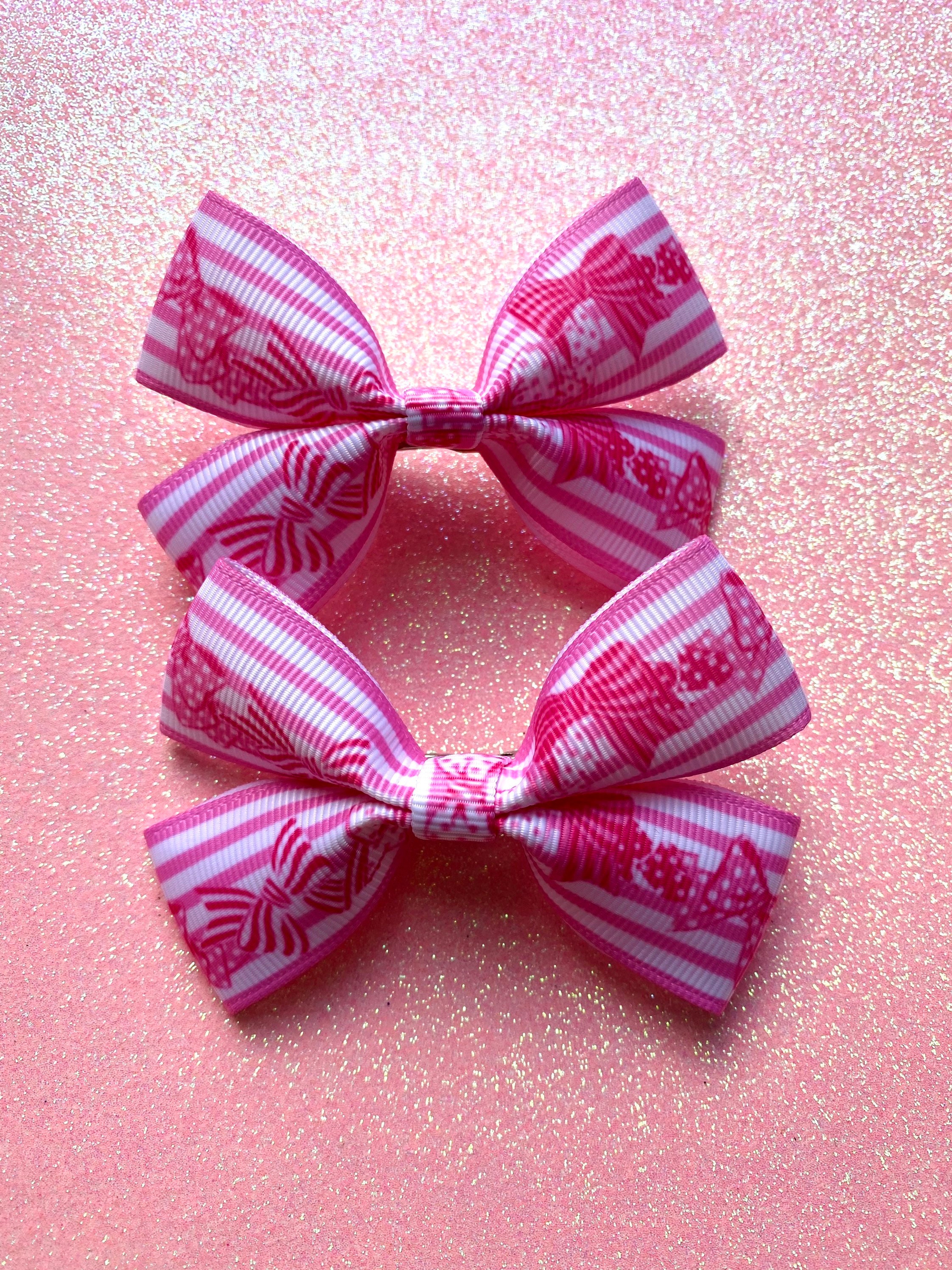 Kawaii Hair Bows Pair of Cute Pastel Hair Clips Etsy