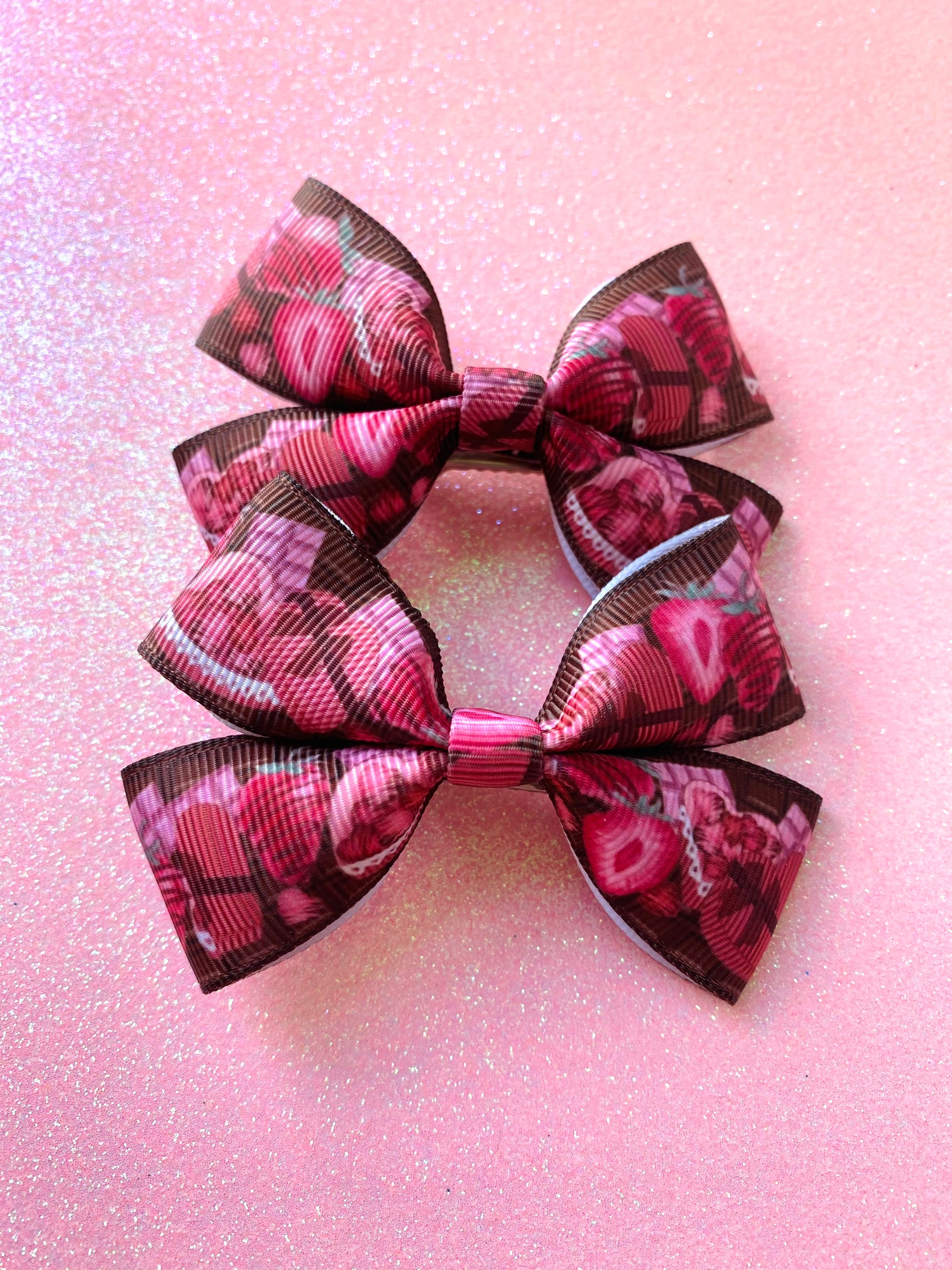 Kawaii Hair Bows Pair of Cute Pastel Hair Clips Etsy