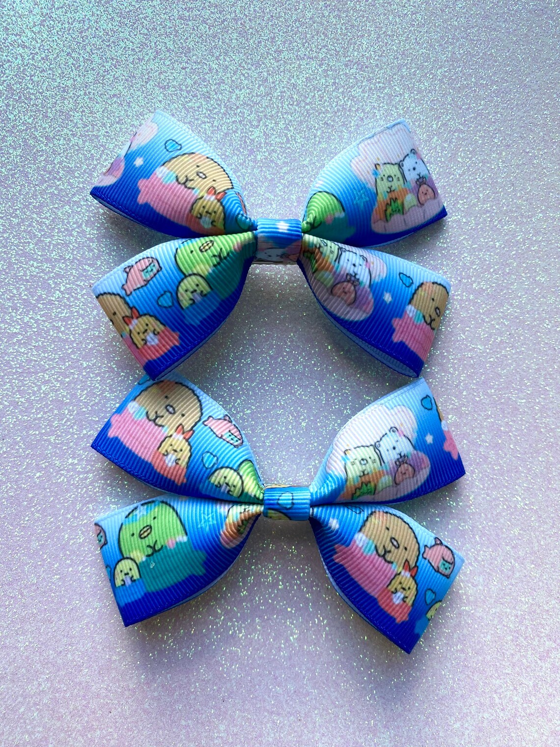 Kawaii Hair Bows Pair of Cute Pastel Hair Clips Etsy
