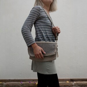 Minimal foldover sac à main cuir, sac à bandoulière avec fermeture à glissière, Minimal sac de voyage