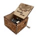 Here Comes The Sun - The Beatles - Hand Crank Wood Music Box With Personalized Engraving - Laser Cut and Engraved 