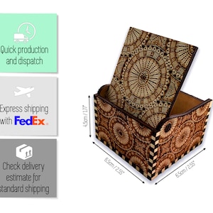 My Way Frank Sinatra Hand Crank Wood Music Box With Personalized Engraving Laser Cut and Engraved image 4