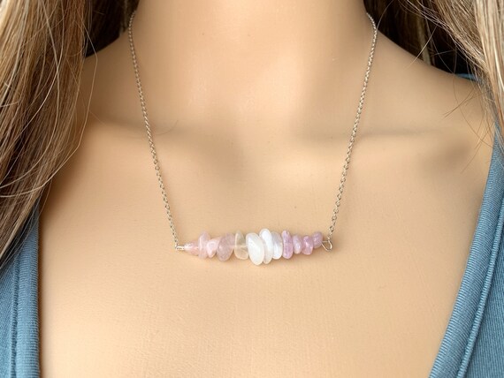 Self love crystal necklace deals