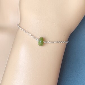 Tiny Tourmaline Bracelet Quality 14k Gold, Green Tourmaline Sterling Silver, Pink Tourmaline, Tourmaline Crystal Bracelet, Rainbow Gemstone